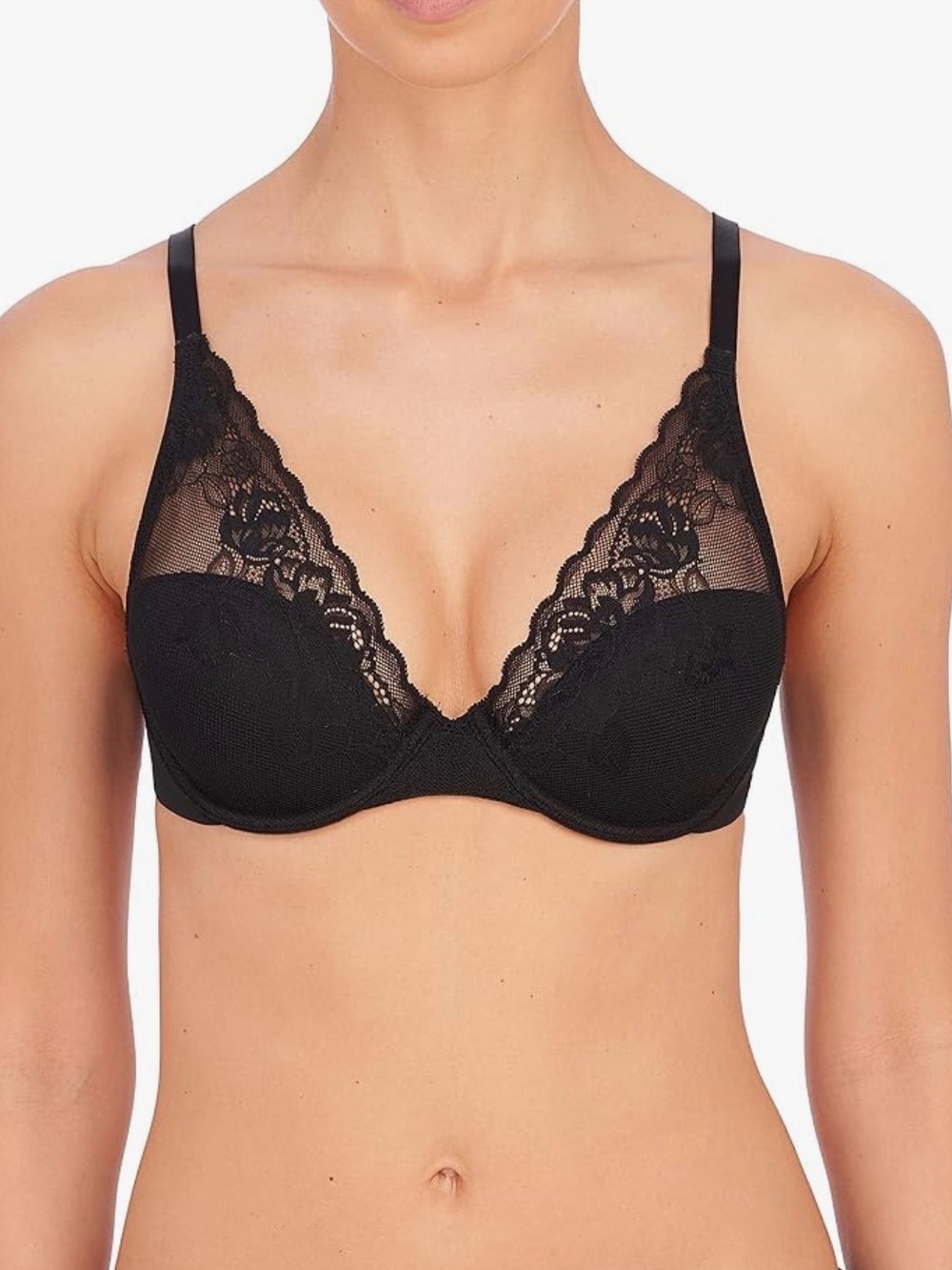 Natori Natori Avail Full Figure Convertible Contour Underwire Bra Black 32H